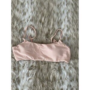 Lovely Pale Pink scoop bikini swim top size Medium NWOT